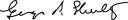 George Shultz's signature