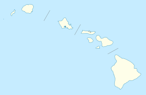 Map showing the location of Hanalei National Wildlife Refuge