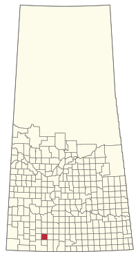 Location of the RM of Auvergne No. 76 in Saskatchewan