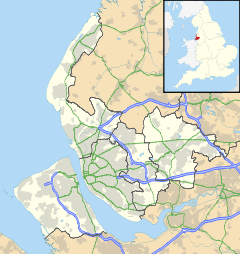 Storeton transmitting station is located in Merseyside
