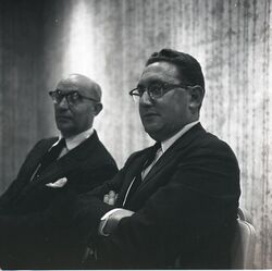 Kissinger during a 1961 visit to Israel