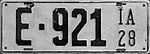 1928 Iowa license plate.JPG