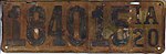 Iowa 1920 license plate - 184015.jpg