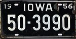Iowa 1956 license plate - 50-3990.jpg