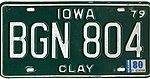 Iowa 1980 license plate - BGN 804.jpg