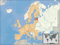 Location of Estonia