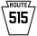 Pennsylvania Route 515 marker