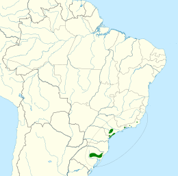 Triclaria malachitacea map.svg