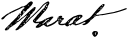 Jean-Paul Marat's signature