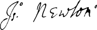 Isaac Newton signature ws.svg