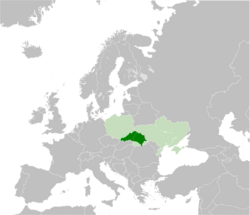 Location of Galicia