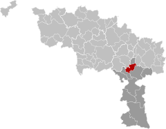Lobbes Hainaut Belgium Map.svg