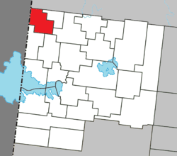 Location within Abitibi-Ouest RCM.