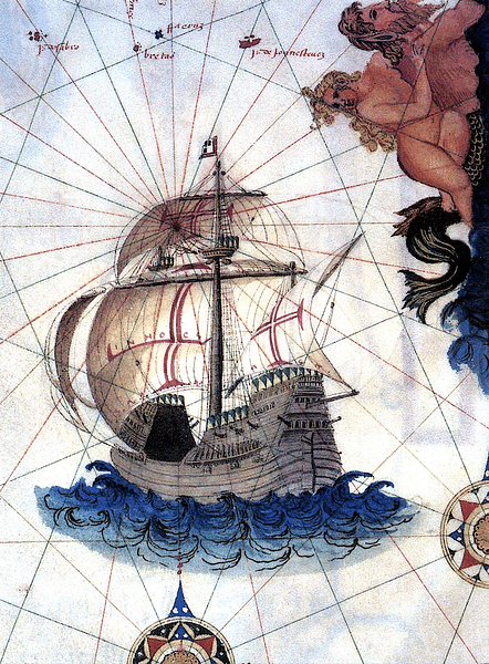Portuguese Carrack (by Sebastião Lópes, Public Domain)