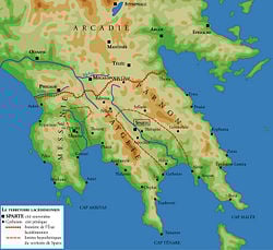 Location of Sparta
