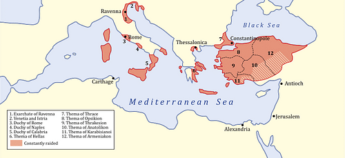 Byzantine Empire, 717 CE