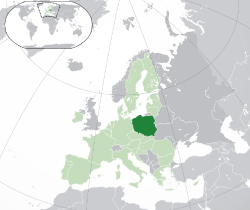 Location of Poland