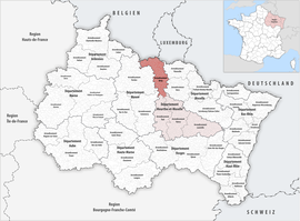 Location within the region Grand Est