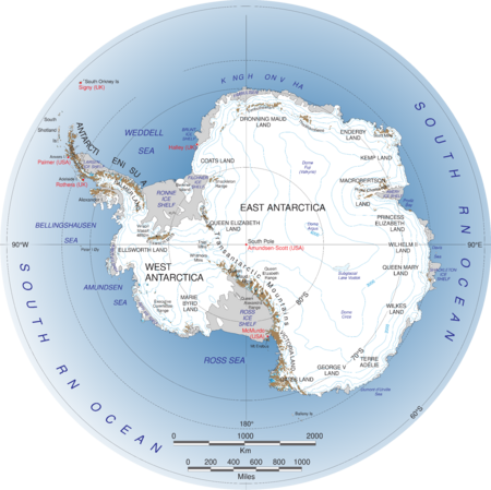 map of Antarctica