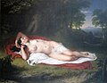 Image 37Ariadne Asleep on the Island of Naxos (1808–1812) by John Vanderlyn. The painting was initially considered too sexual for display in the Pennsylvania Academy of the Fine Arts. "Although nudity in art was publicly protested by Americans, Vanderlyn observed that they would pay to see pictures of which they disapproved." (from Nude (art))