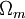 \Omega _{m}