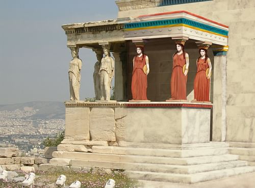 Erechtheion with Original Paintwork Reconstruction