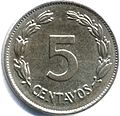 1946 five centavos coin