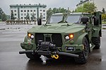 Lithuanian JLTV with suspension lowered