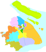 Shanghai City districts