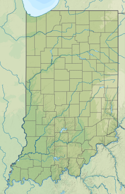 Location of Long Lake in Indiana, USA.