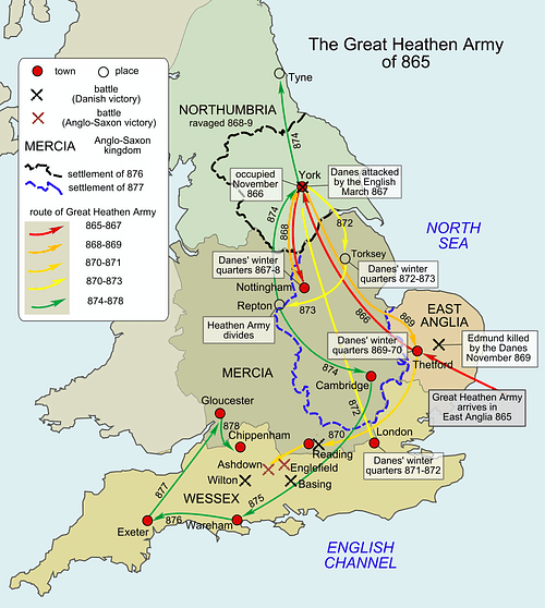 Great Viking Army in England, 865-878 CE