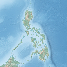 Map showing the location of Pagsanjan Gorge National Park