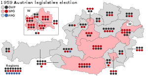 1959 Austrian legislative election - Results.svg