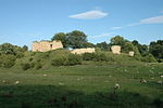 Mitford Castle. Remains of West Curtain Wall Buildings