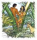 Malakas and Maganda Emerging from Bamboo BambooMan.jpg