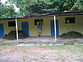 A shed row-style stable at a riding club in Panama