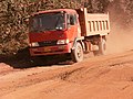 Truck on Afobaka road 2.JPG