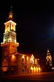 Kamianets-Podilskyi City Hall at night