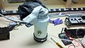 mounting resulted in vacuum loss if hand was turned, and it was uncomfortable .. no attempts were made to try different sizes