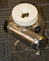 water bottle to contain ice water, clear jar with wrist seal to hold vacuum