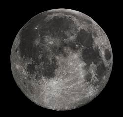 The Moon as seen by an observer from Earth