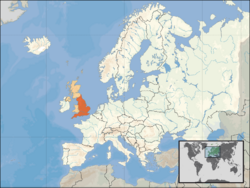 Location of England