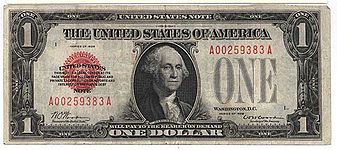 Washington on the 1928 dollar bill