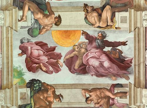 God Creating the Sun, Moon & Planets, Sistine Chapel