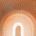 Non-destructive testing: Metallic composite sample.