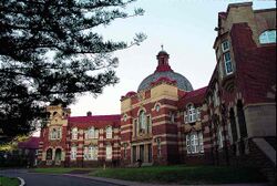 An ornate school building